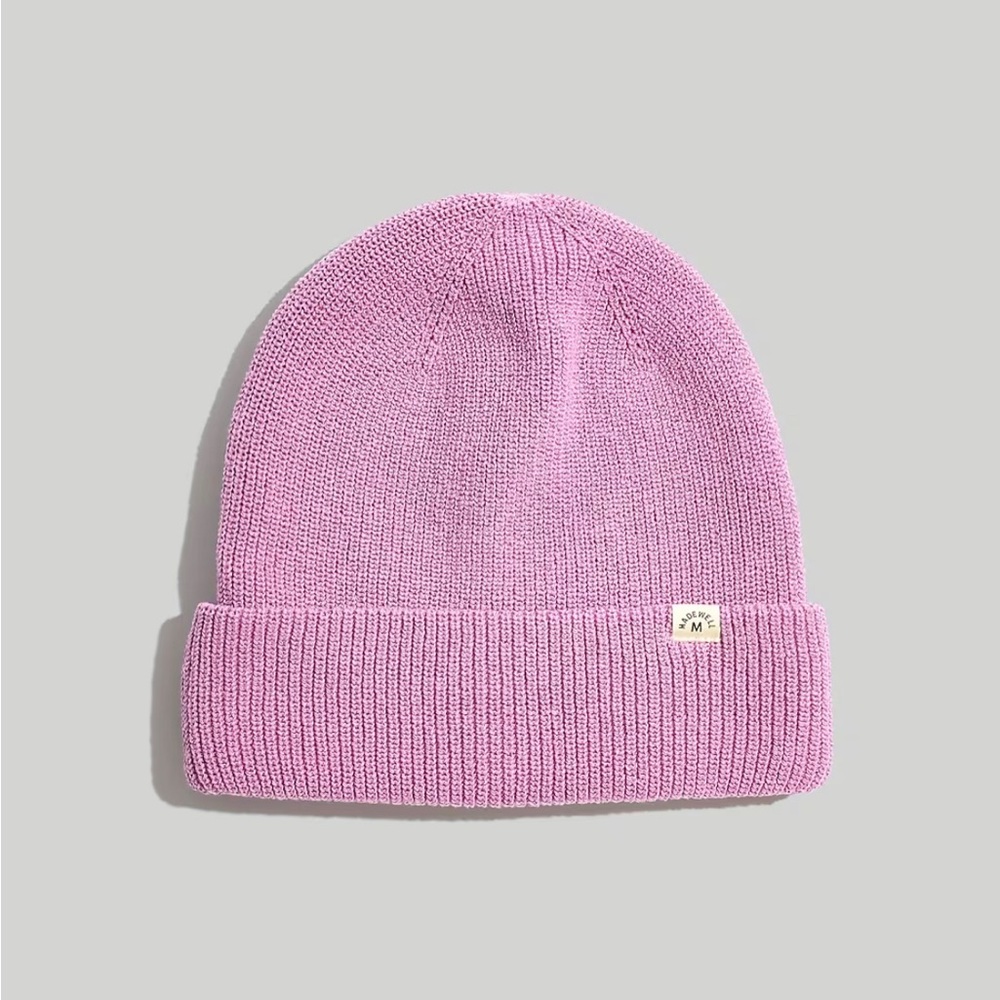 NWOT Madewell re (sourced) cotton cuffed beanie
